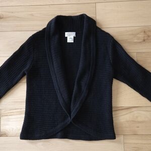 Cashmere-Silk Open Front Sweater